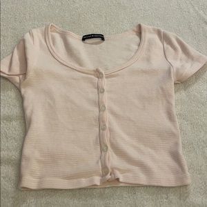 BRANDY pink and white buttons